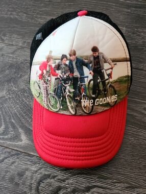Gas Monkey Garage The Goonies Trucker Hat "It's Our Time Down Here" Red Snapback
